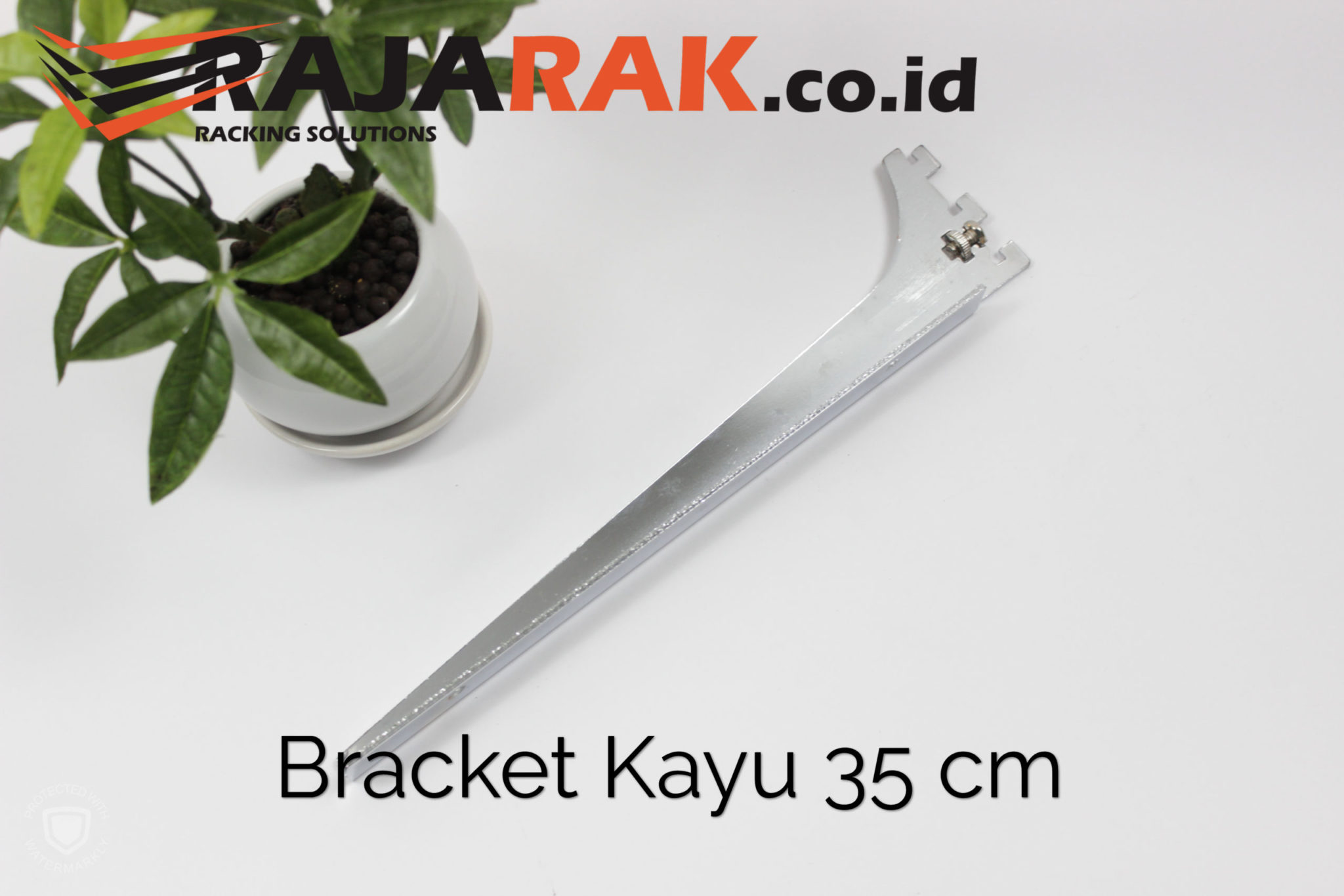 Daun Bracket Kayu  35 cm Tebal  3 mm Rak Dinding  Rak 