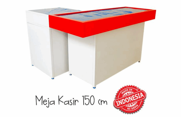 MEJA KASIR TOKO MINIMARKET SWALAYAN BAHAN BESI TIPE MK-05 | RAJA RAK TOKO