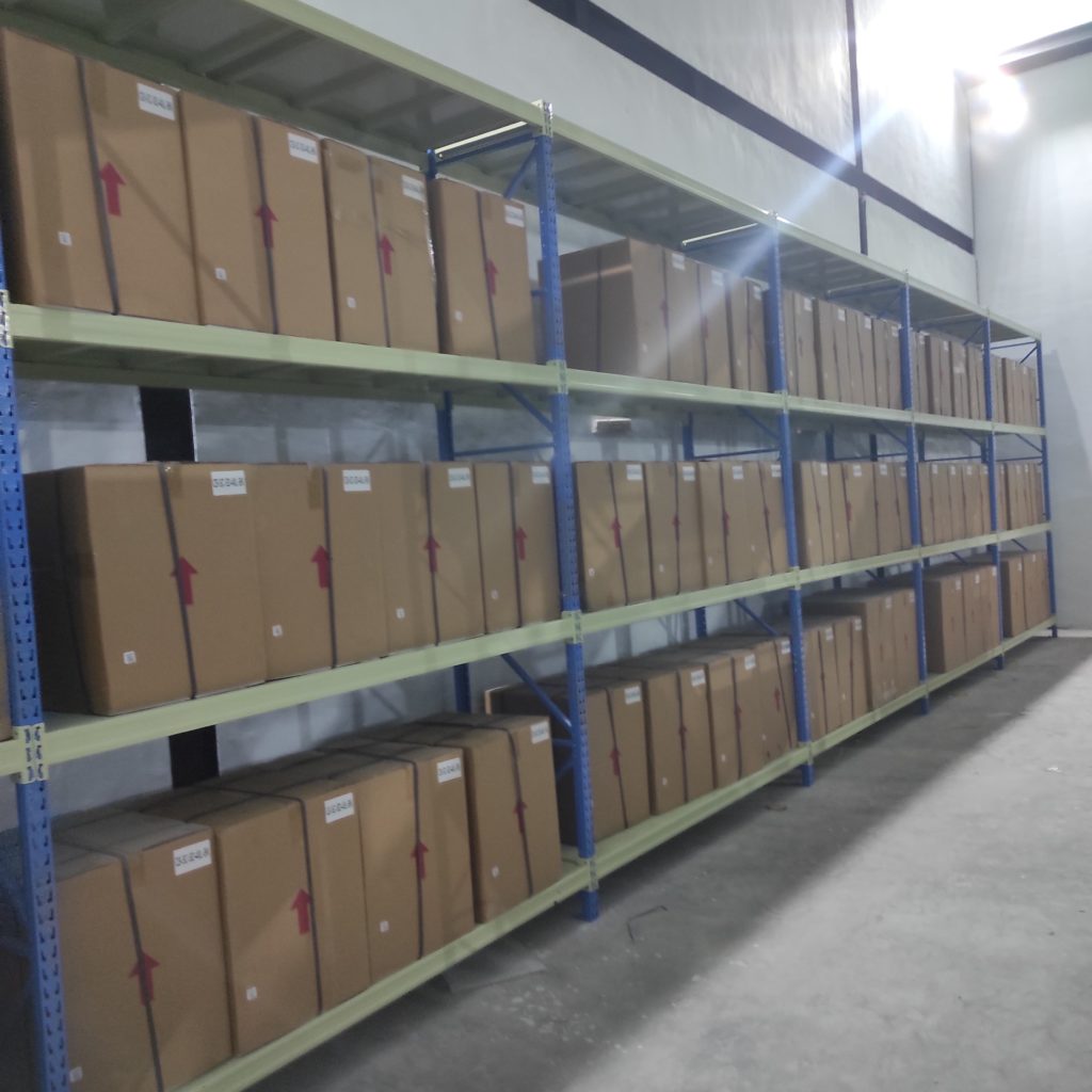 RAK GUDANG MEDIUM DUTY TIPE RR-500 TINGGI 300 CM PANJANG 200 CM LEBAR 60 CM,  KAPASITAS 500 KG x 4 LEVEL ATAU 2 TON / UNIT
