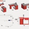 MEJA KASIR MINIMARKET MODERN TIPE MK-01 (BEST SELLER) | RAJA RAK TOKO