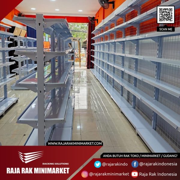 RAK GONDOLA DISPLAY TOKO MINIMARKET & SUPERMARKET, JUAL KE JAKARTA, SURABAYA, BANDUNG, SEMARANG, YOGYAKARTA & SERANG BANTEN