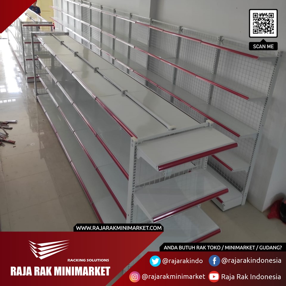 Rak Toko Display Minimarket - Rak Supermarket Gondola Barang