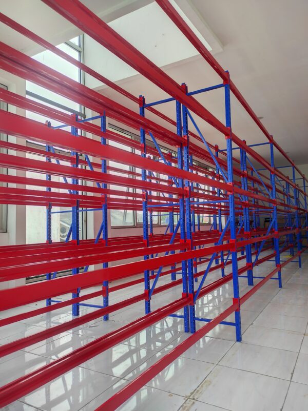 JUAL RAK BESI GUDANG SUSUN LIGHT DUTY SERBAGUNA TIPE C-150, KAPASITAS 150KG / LEVEL, UKURAN 200x38x200 CM, 5 LEVEL
