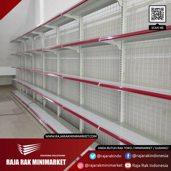RAK MINIMARKET TEMPEL DINDING / TEMBOK TOKO TIPE RR-150 UNTUK TOKO ANDA - RAJA RAK TOKO