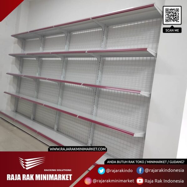 RAK MINIMARKET TEMPEL DINDING / TEMBOK TOKO TIPE RR-150 UNTUK TOKO ANDA - RAJA RAK TOKO