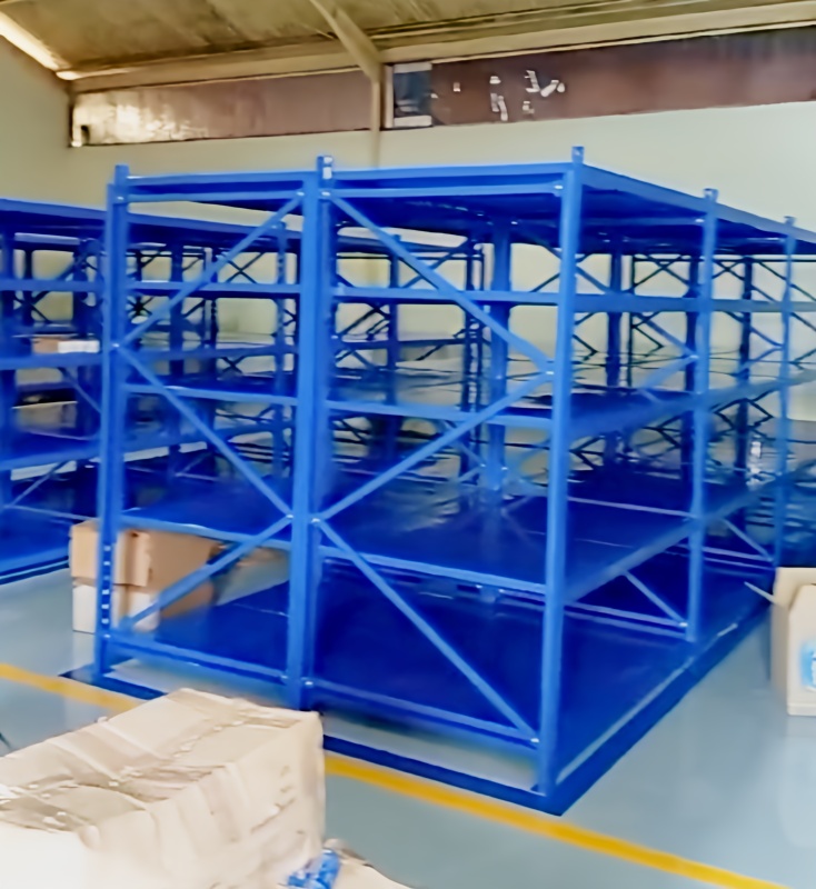 RAK BESI GUDANG MEDIUM DUTY ZA-500, WARNA BIRU, UKURAN 150x100x200 CM, KAPASITAS 500 KG / LEVEL SHELVING | RAJA RAK INDONESIA