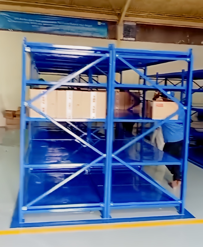 RAK BESI GUDANG MEDIUM DUTY ZA-500, WARNA BIRU, UKURAN 150x100x200 CM, KAPASITAS 500 KG / LEVEL SHELVING | RAJA RAK INDONESIA