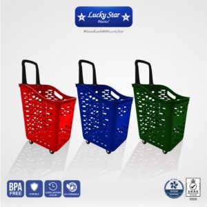 TROLI BELANJA PLASTIK MINIMARKET SUPERMARKET LUCKY STAR 6790-DX VOL. 70 LITER | RAJA RAK TOKO